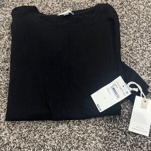 Good American Classic Black Tee (oversized) new with tags